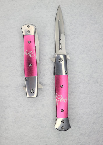 Pink Mean Bitch Pocket Knife